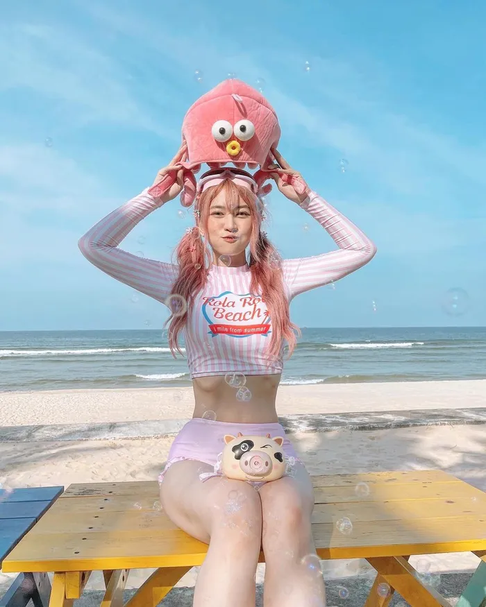 lê bống mặc bikini đẹp hút mắt