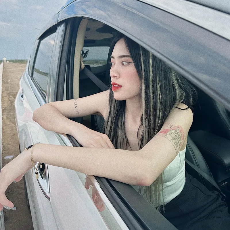 Ngọc Matcha luôn rạng rỡ với ánh mắt đầy sức sống