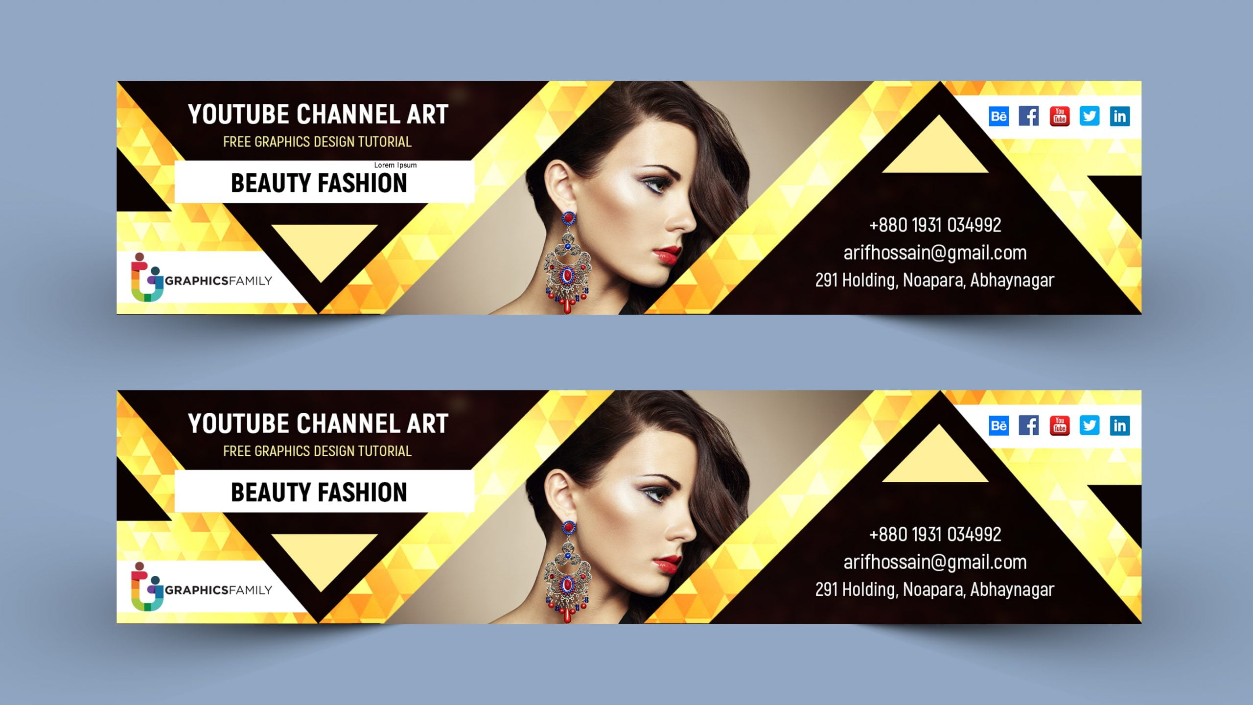 Banner youtube - 2