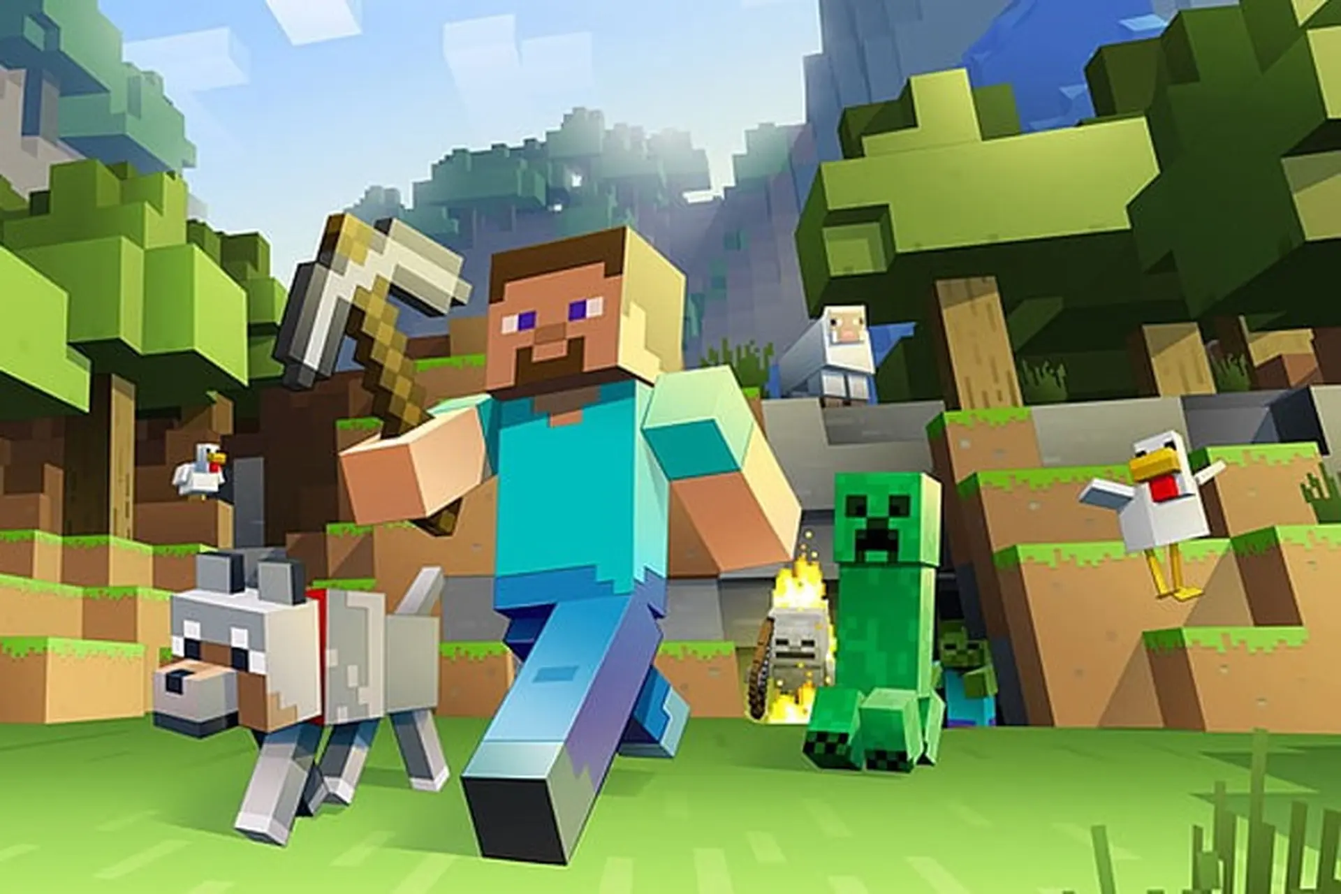 Hình nền minecraft - Đồ họa khối pixel phóng lớn theo cách riêng Hình nền minecraft - Đồ họa khối pixel phóng lớn theo cách riêng
