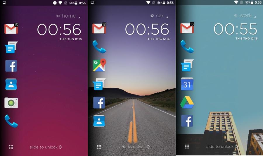 Hình nền màn hình khóa android - Ba dải luôn đè lên ảnh Hình nền màn hình khóa android - Ba dải luôn đè lên ảnh